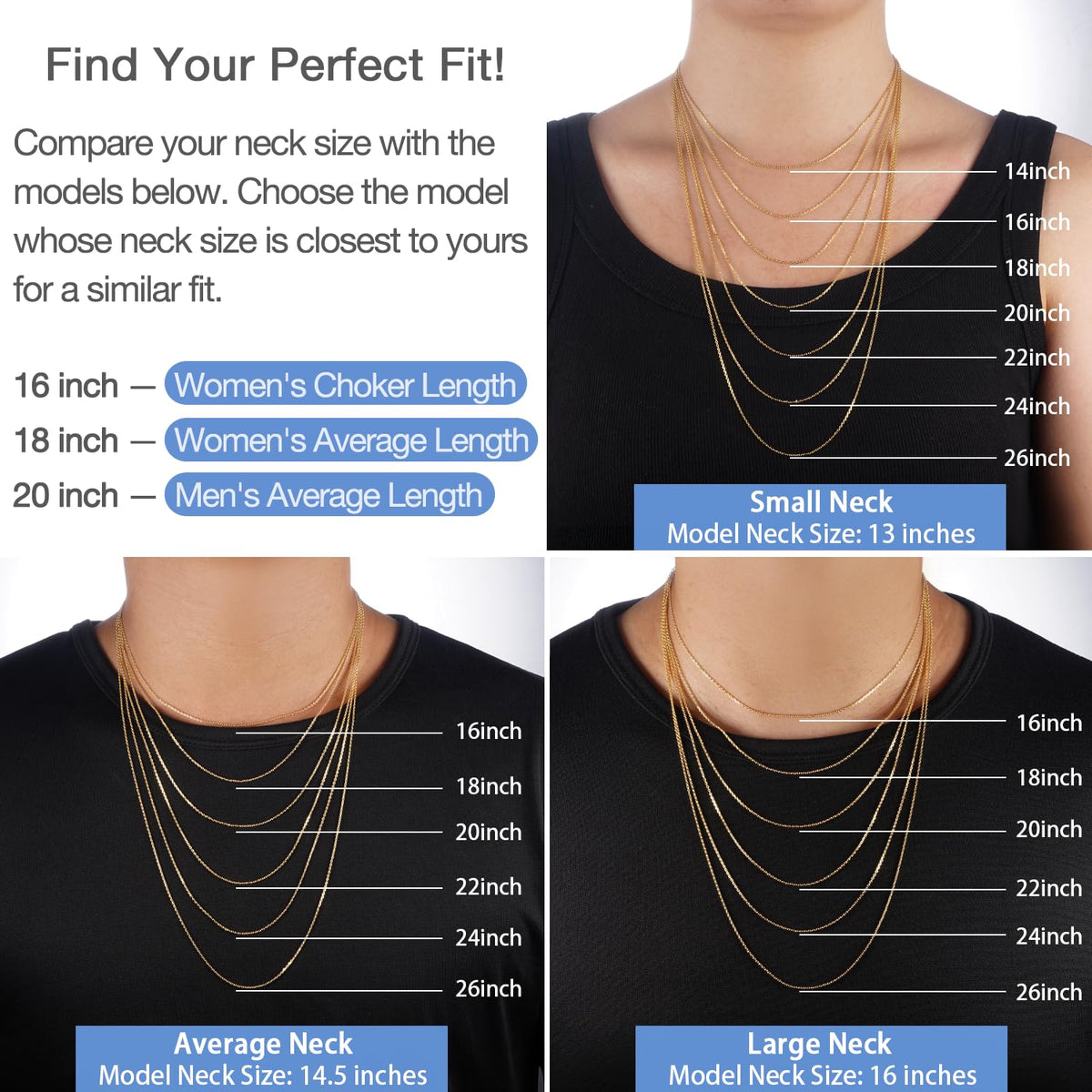 18K Gold-Plated Cable Chain Necklace 18K