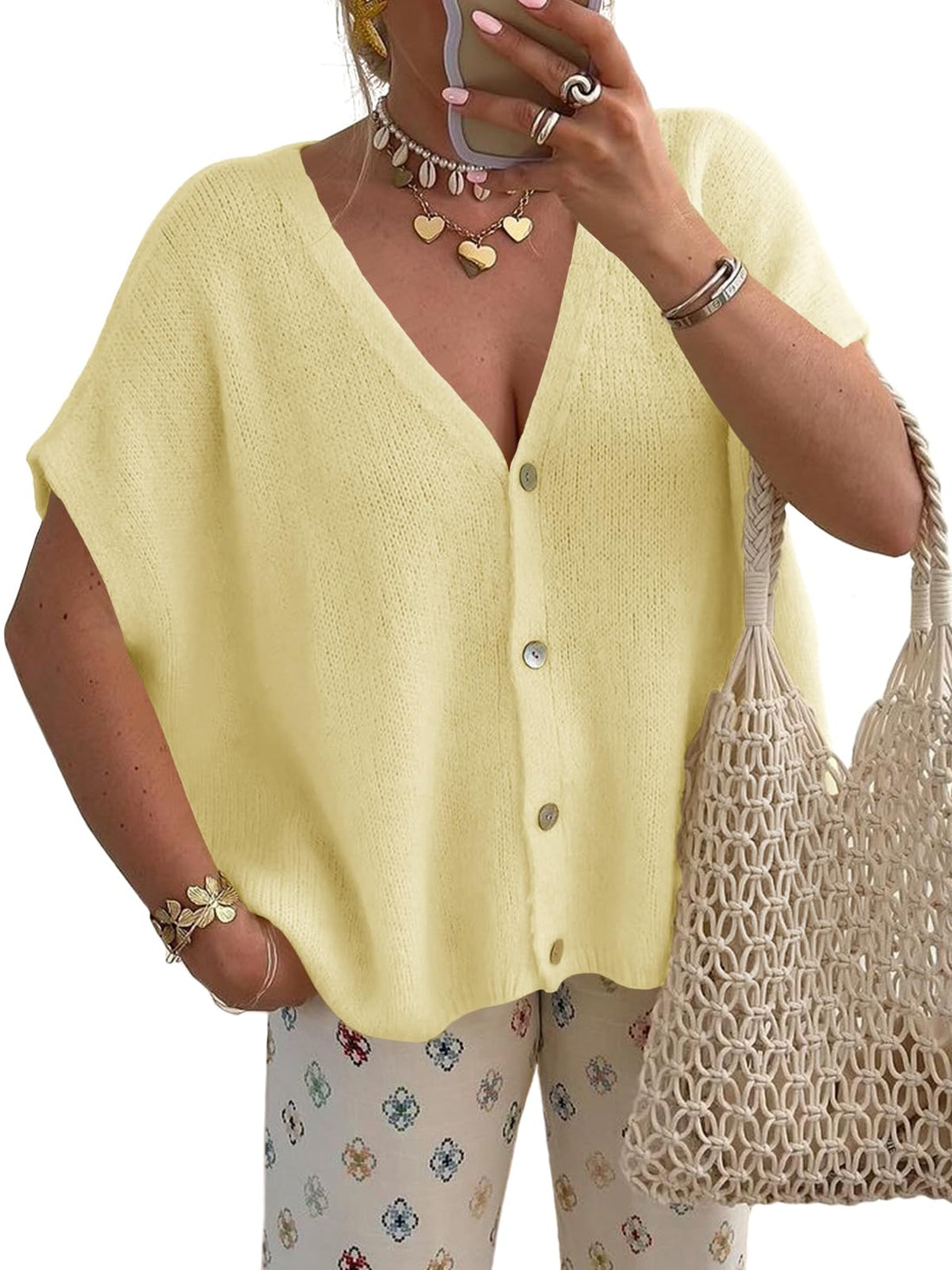 Batwing Oversized Knit Cardigan