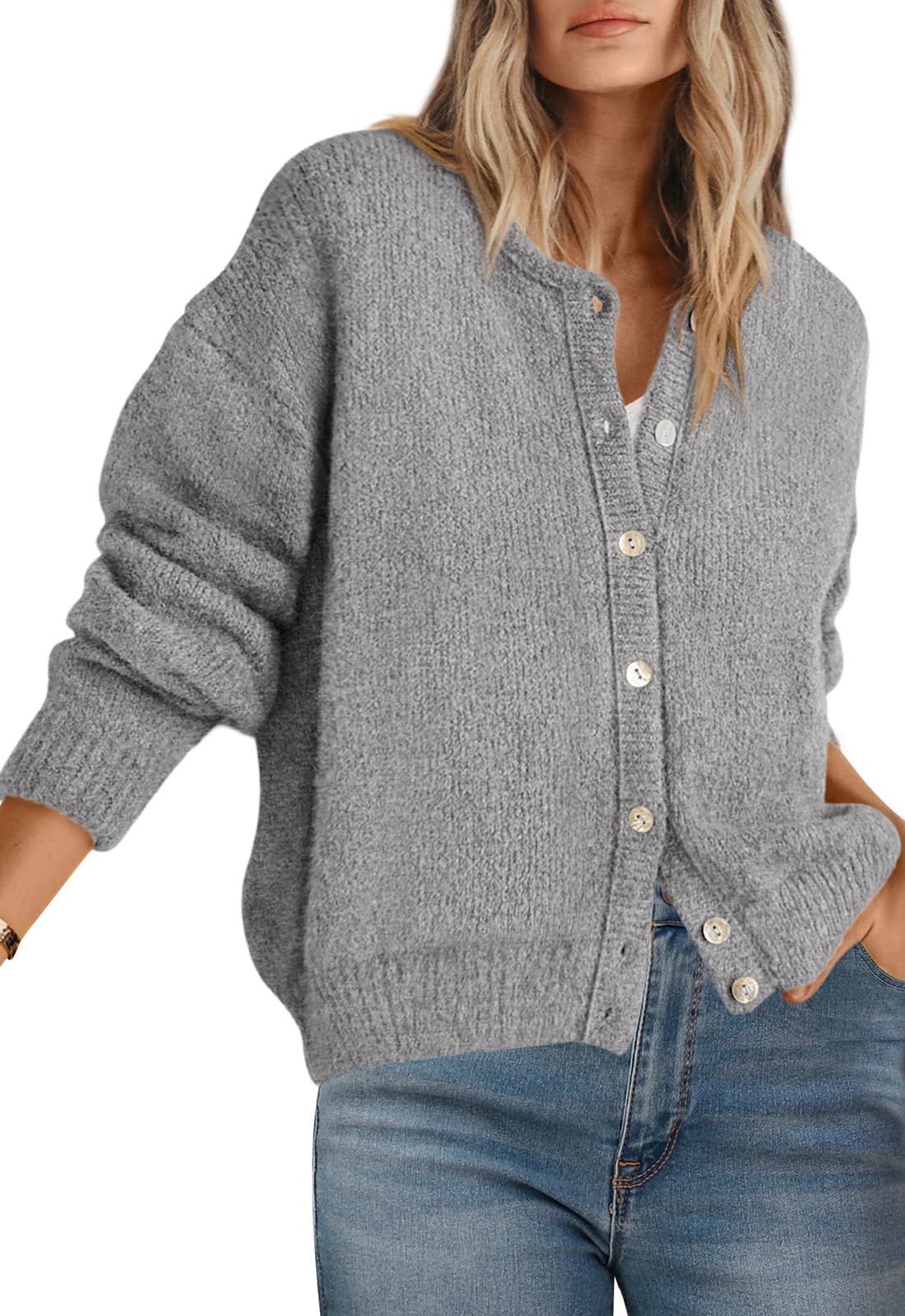 Chunky Open-Front Cardigan