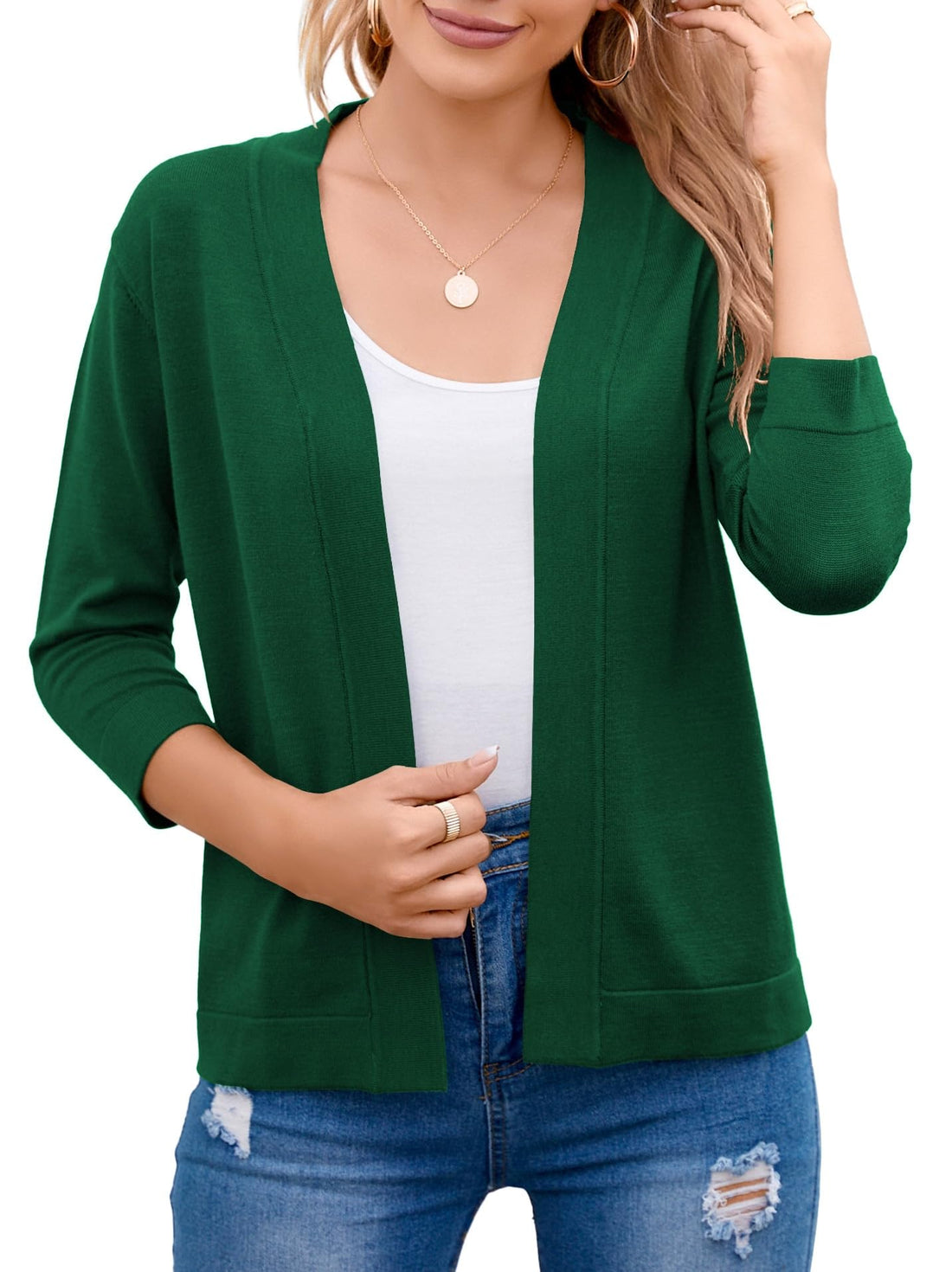 Cropped Open-Front Shrug