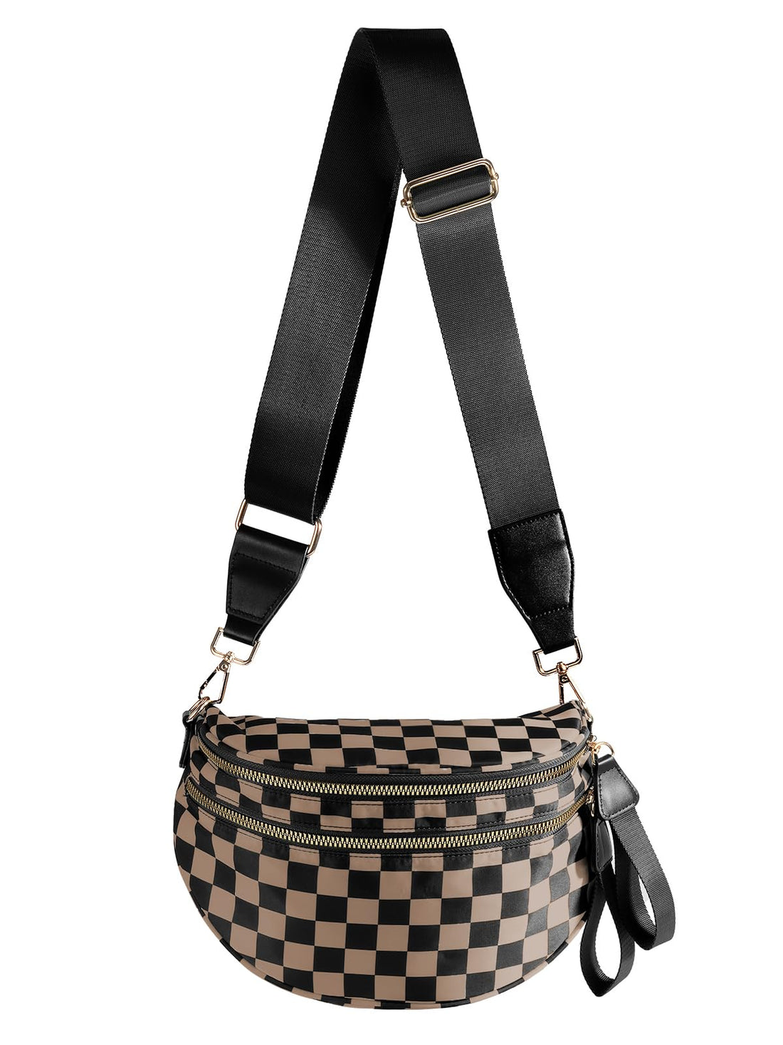 Checkered Crossbody Belt Bag