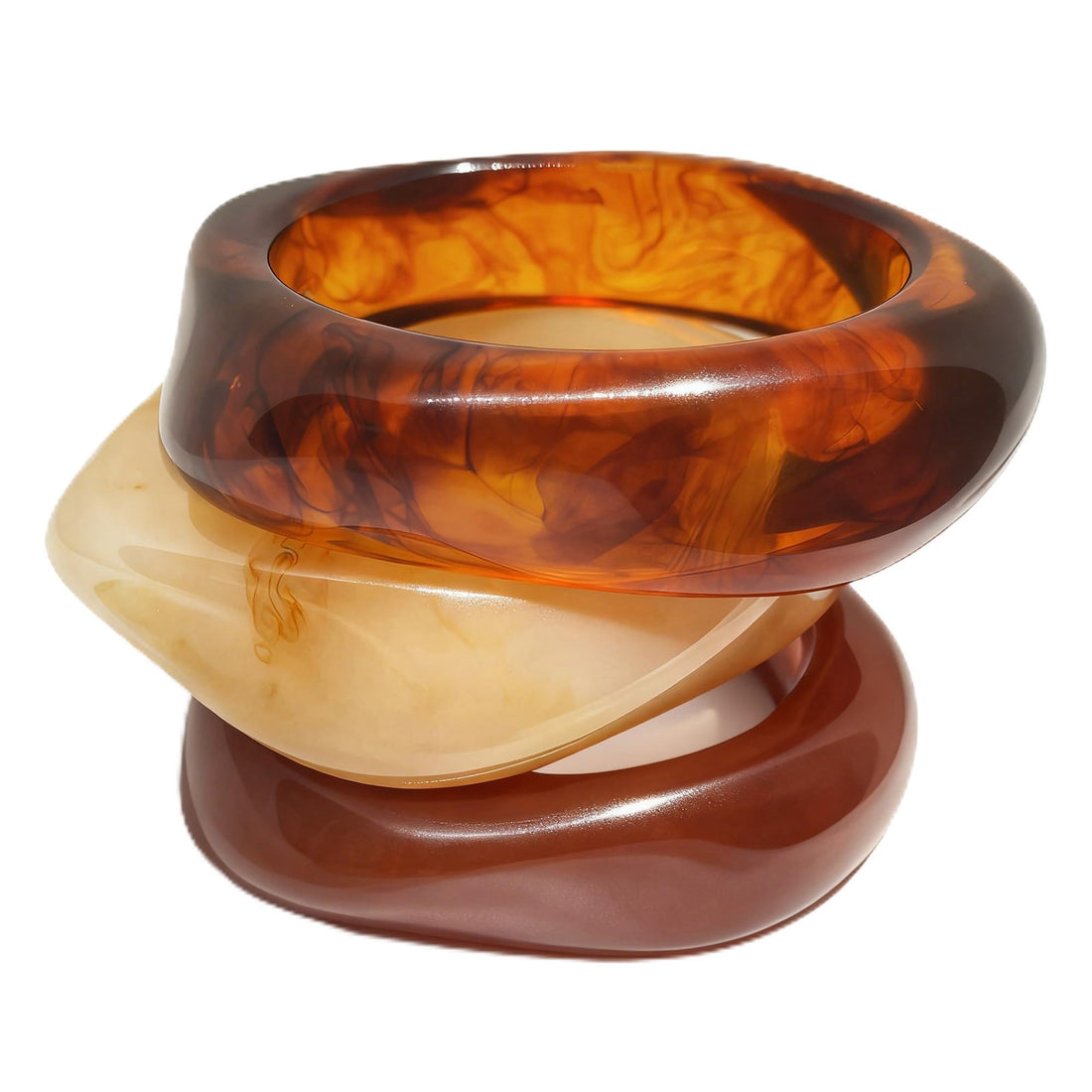 Chunky Resin Bangle Set