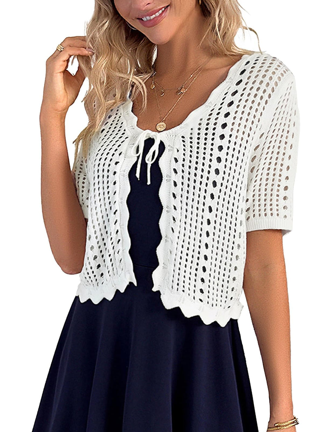 Crochet Crop Shrug Cardigan