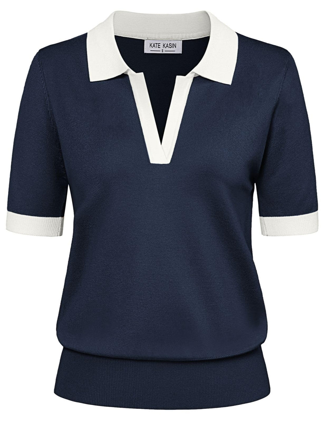 V-Neck Polo Sweater