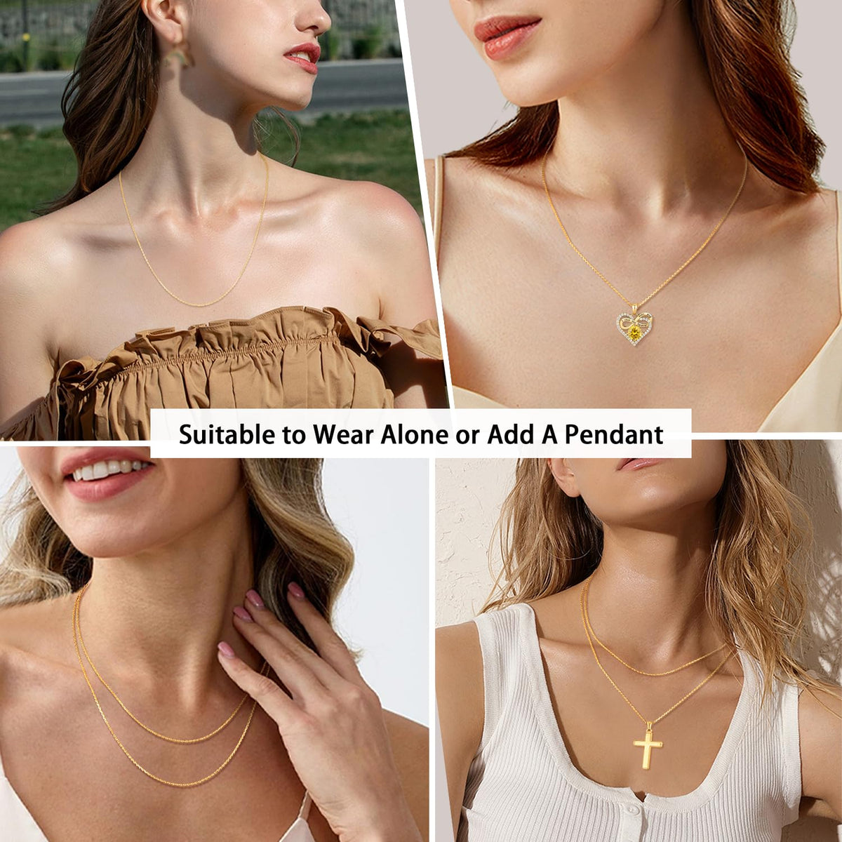 18K Gold-Plated Cable Chain Necklace 18K