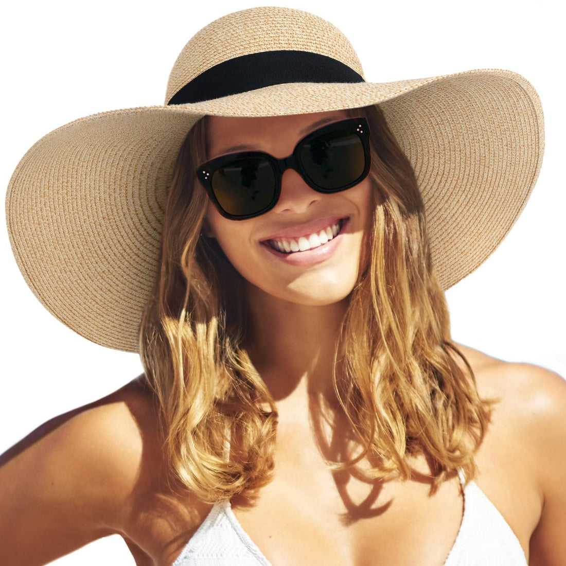 Foldable Floppy Straw Hat