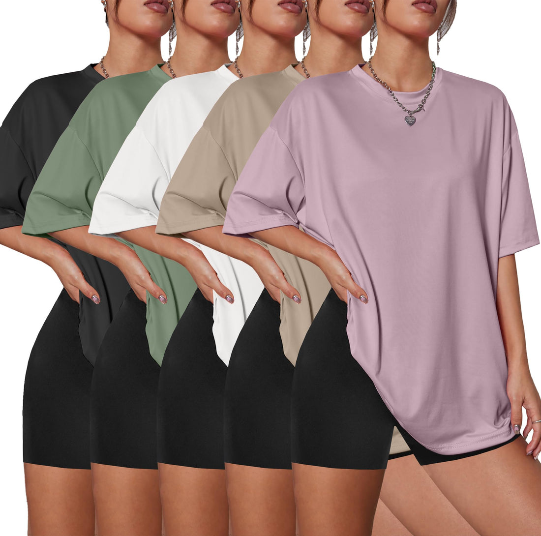 Oversized Crew Neck Tee (Set of 5)