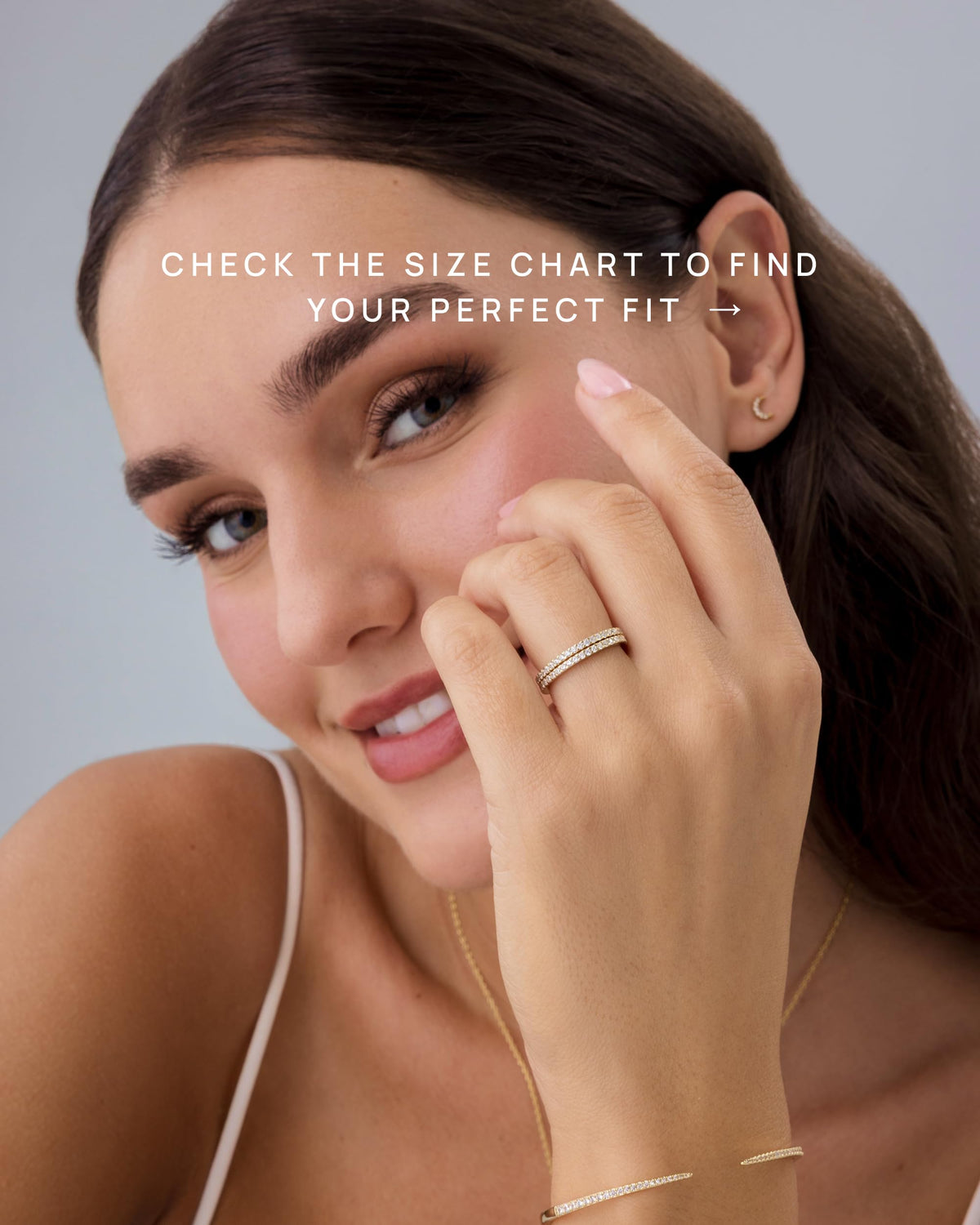 14K Gold-Plated Stackable CZ Ring