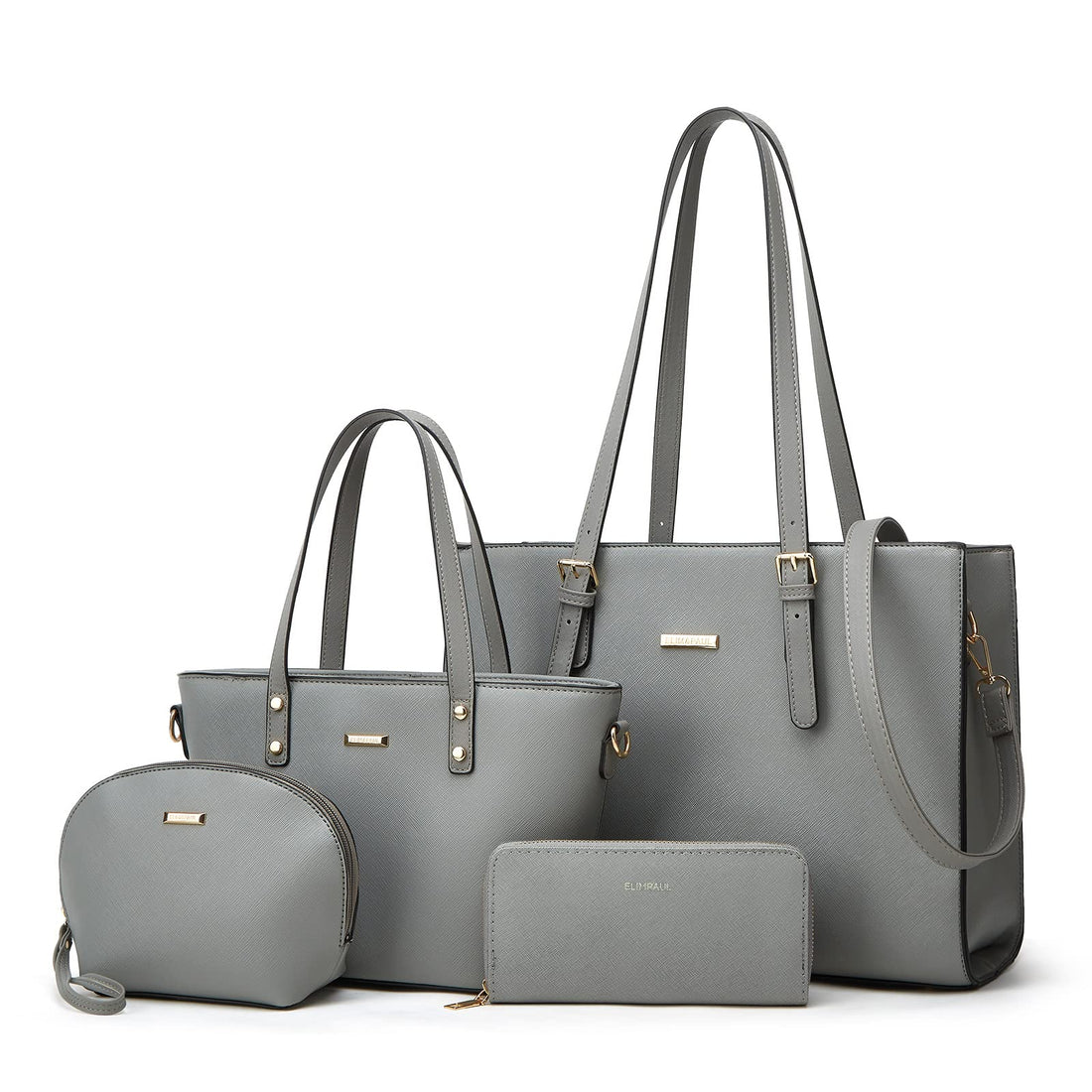 Faux Leather Satchel Set (Set of 4)