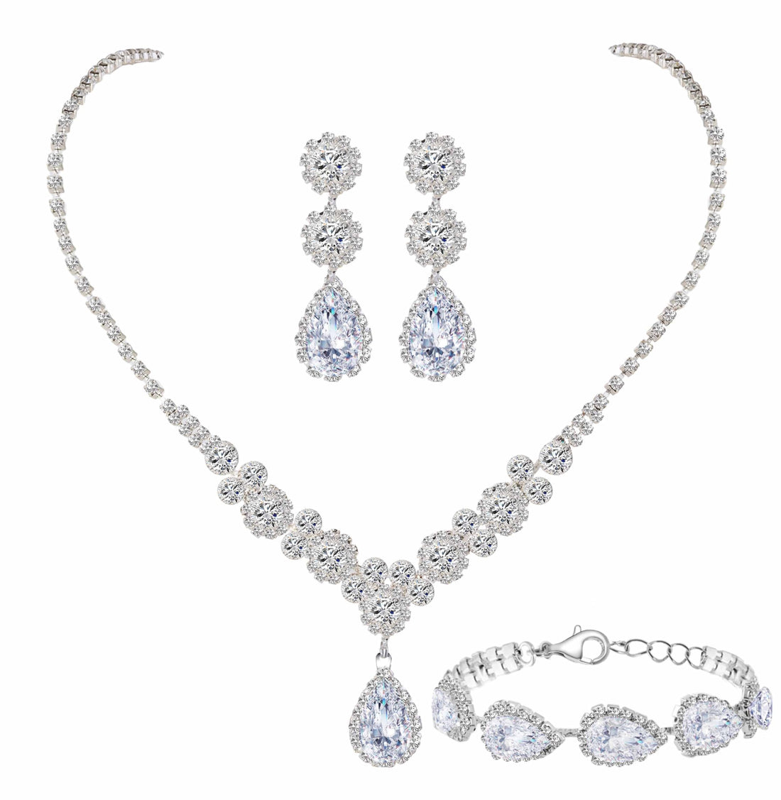Rhinestone Bridal Jewelry Set