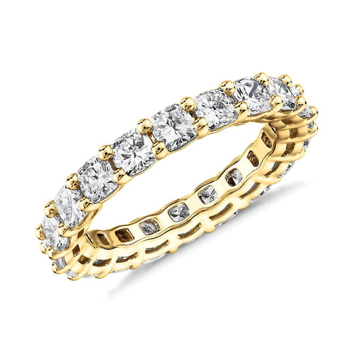 14K Gold-Plated Square-Cut CZ Band