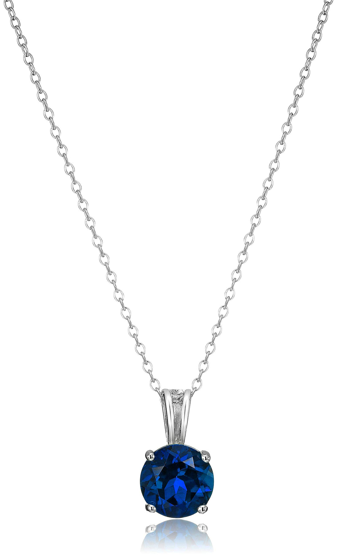 Sterling Silver Birthstone Necklace
