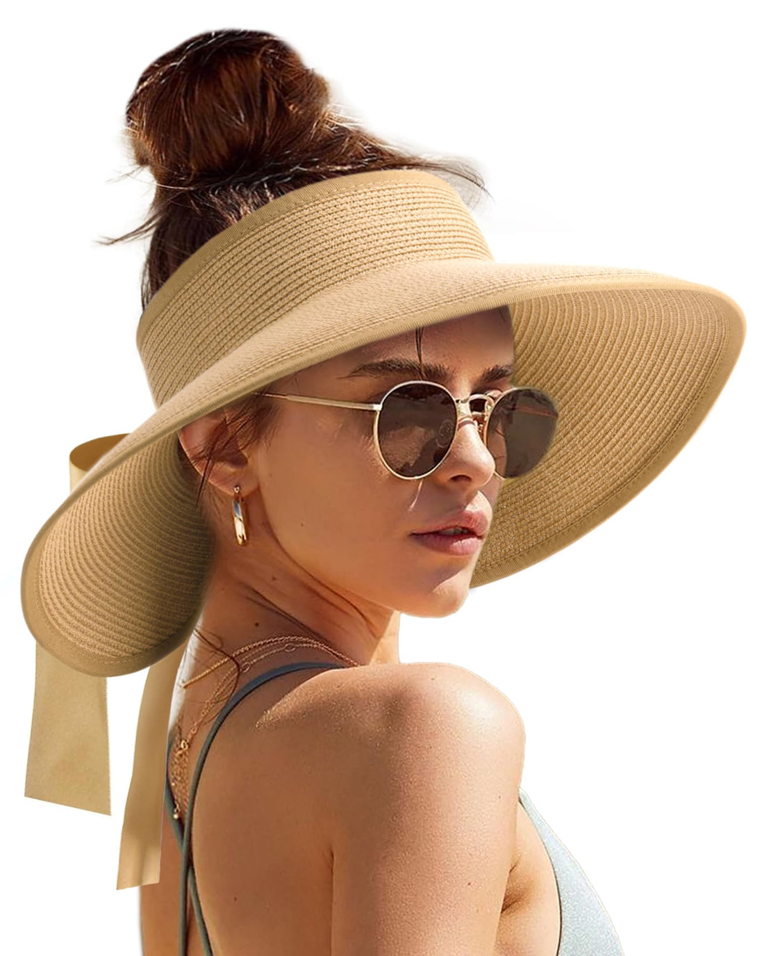 Foldable Straw Sun Visor