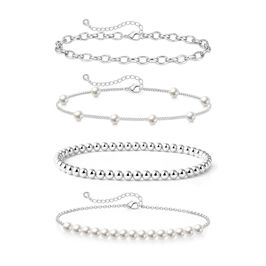 Pearl Beaded Stackable Bracelet