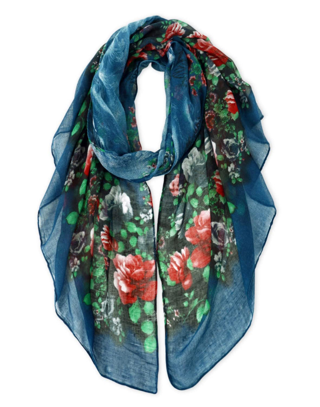 Floral Botanical Shawl Wrap