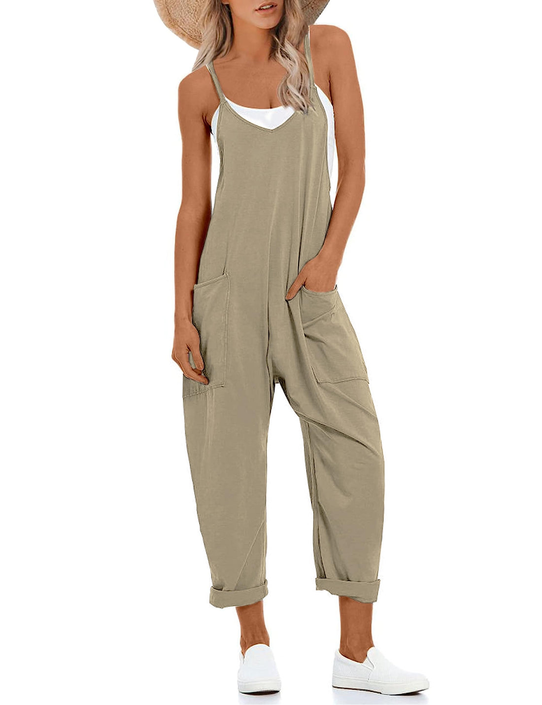 Sleeveless Harem Romper