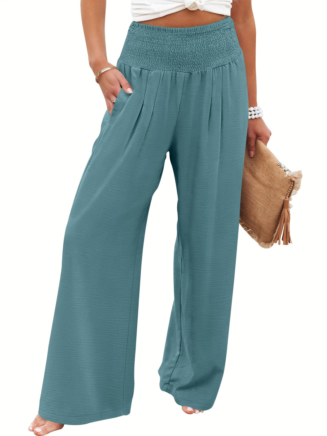 Flowy Wide Leg Palazzo Pants