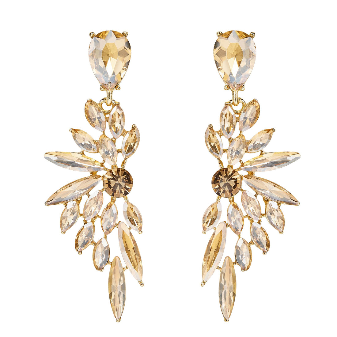 Champagne Crystal Earrings