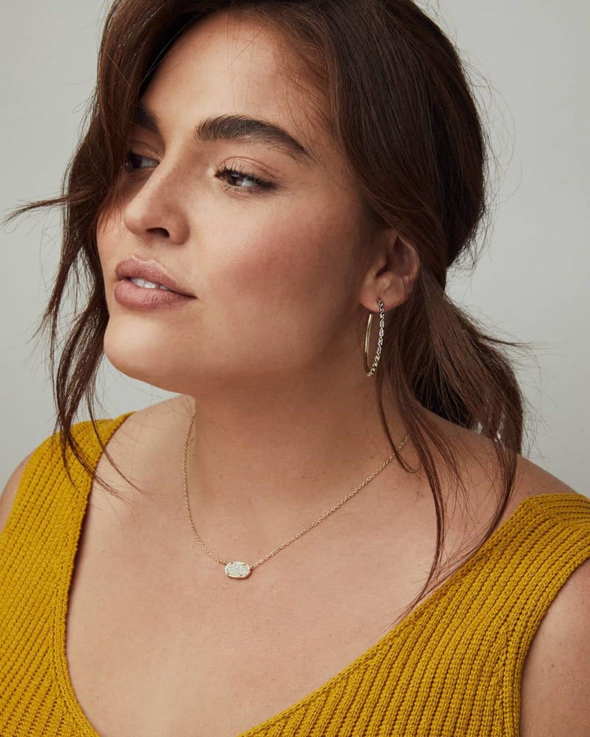 14K Gold-Plated Turquoise Pendant Necklace