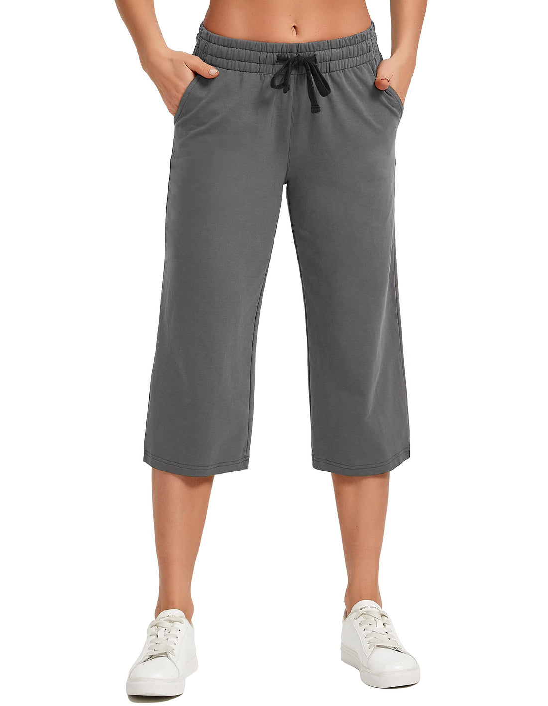 Cotton Yoga Capri Pants