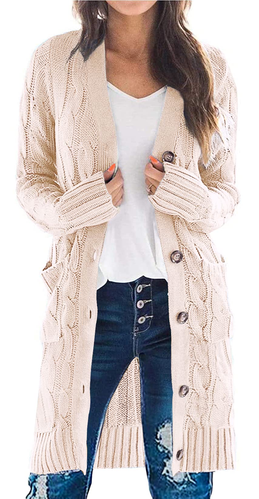 Chunky Cable Knit Cardigan