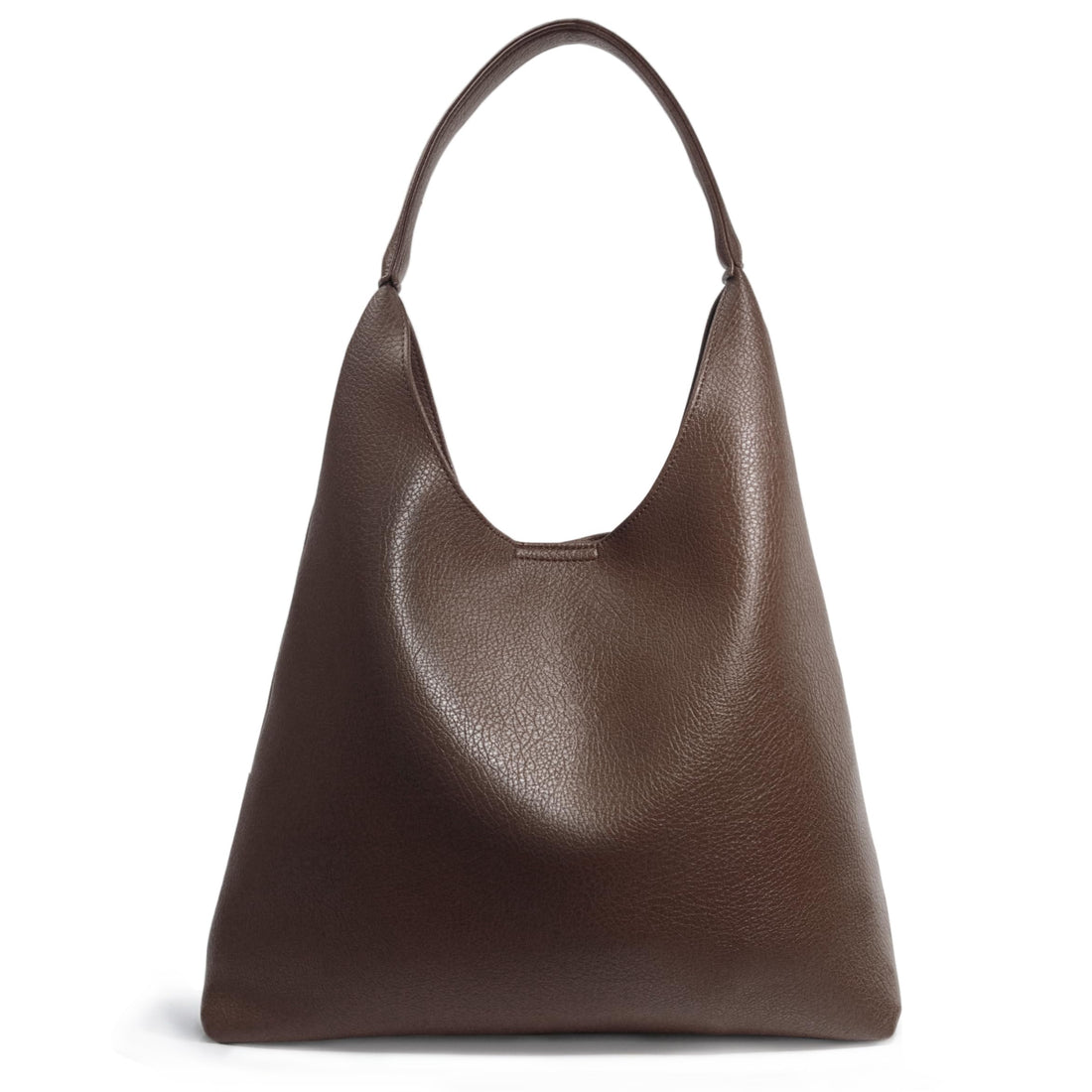 Slouchy Vegan Leather Hobo Bag
