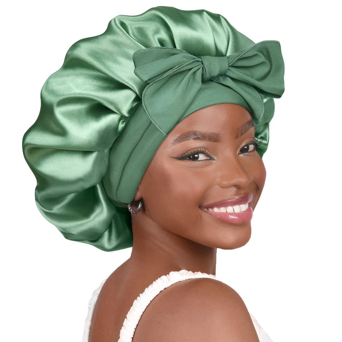 Adjustable Satin Sleep Bonnet