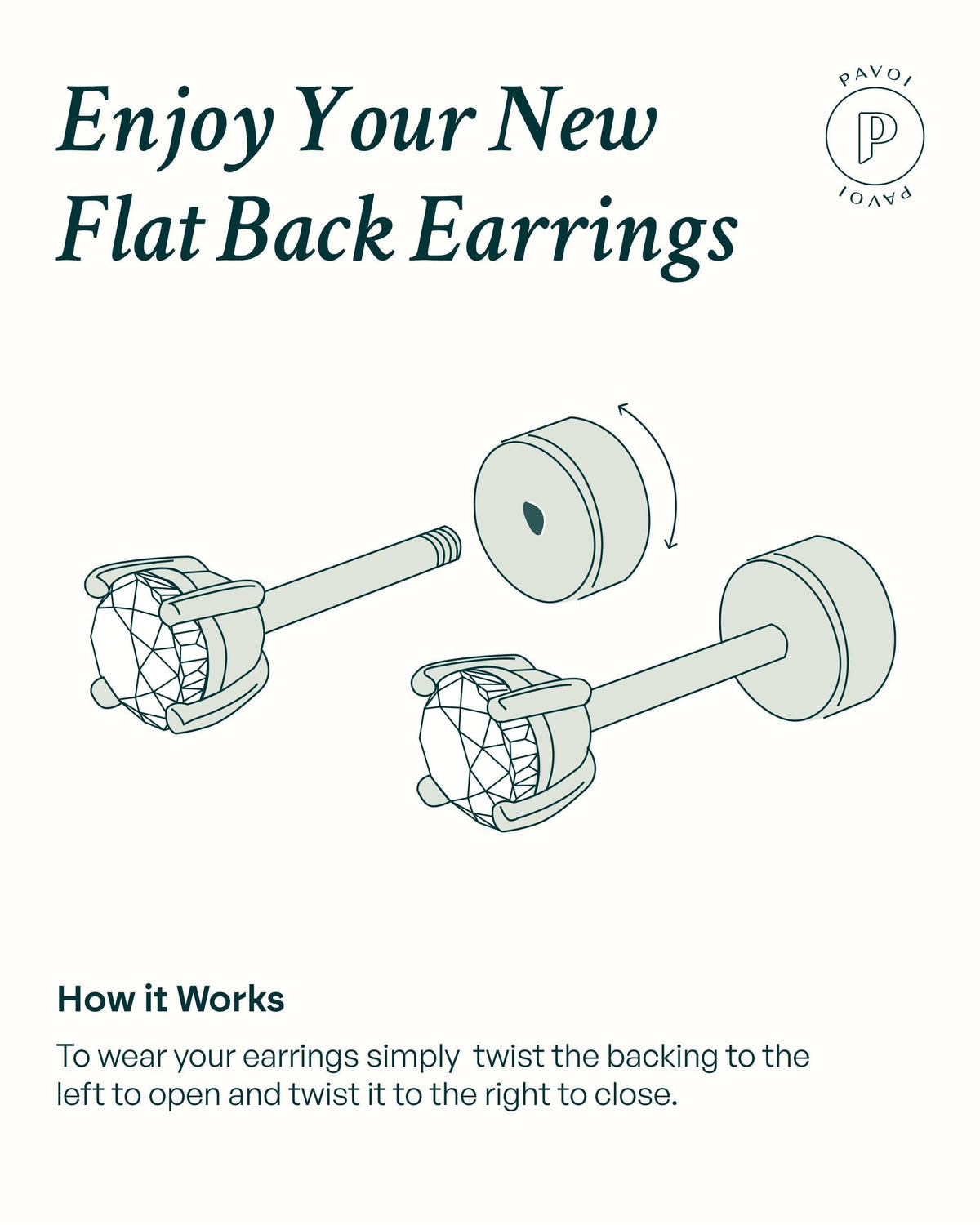 925 Sterling Silver Flatback Studs