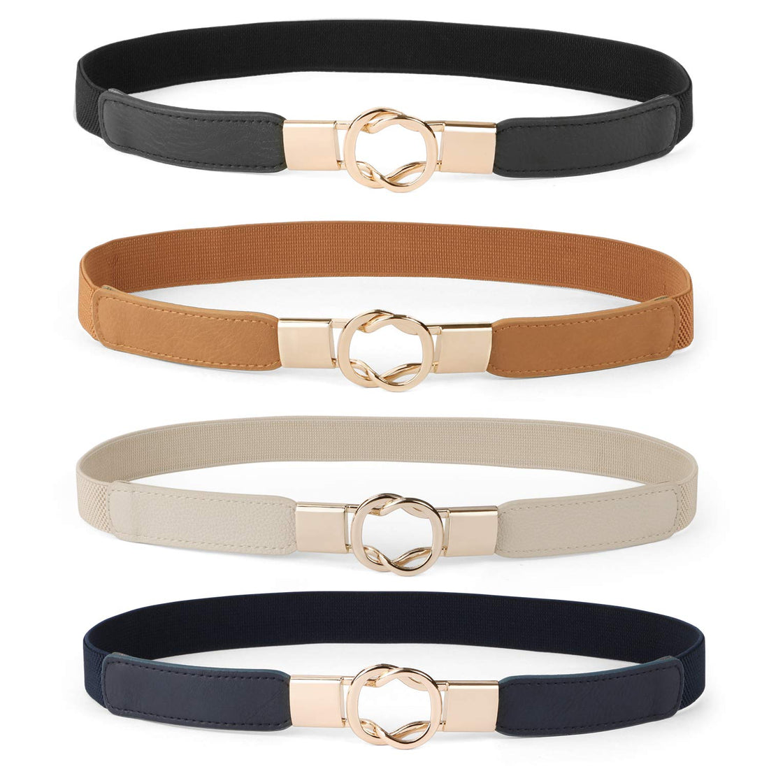 Retro Stretch Skinny Belt (Set of 4)
