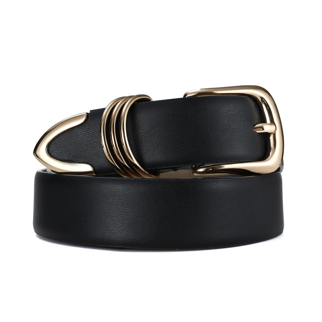 Black Leather Waist Belt
