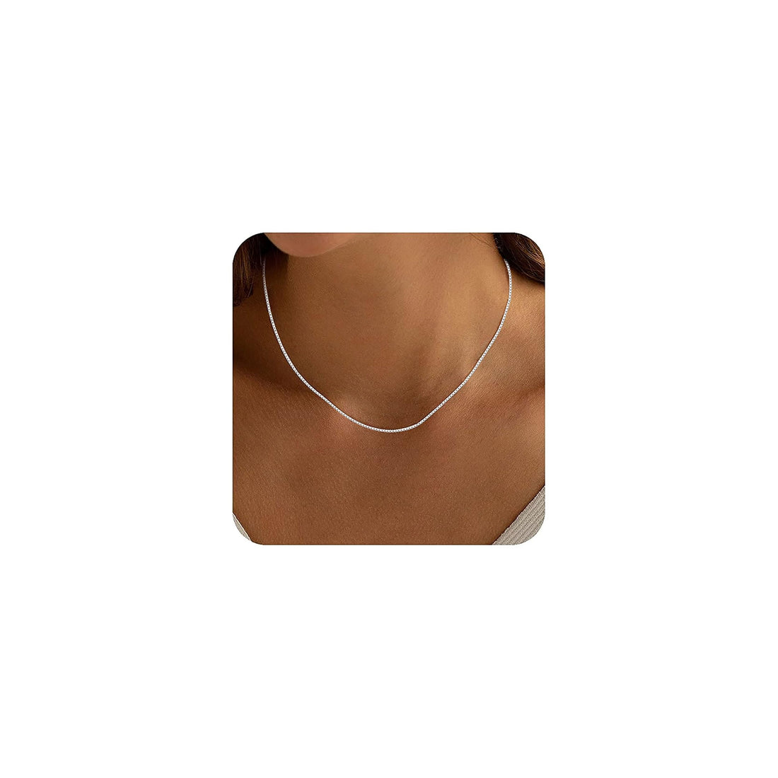 Dainty Sterling Silver Chain Necklace