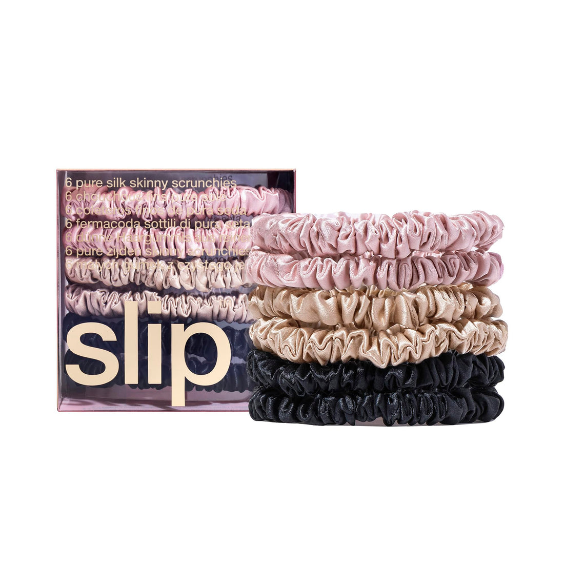 Pure Silk Skinny Scrunchies