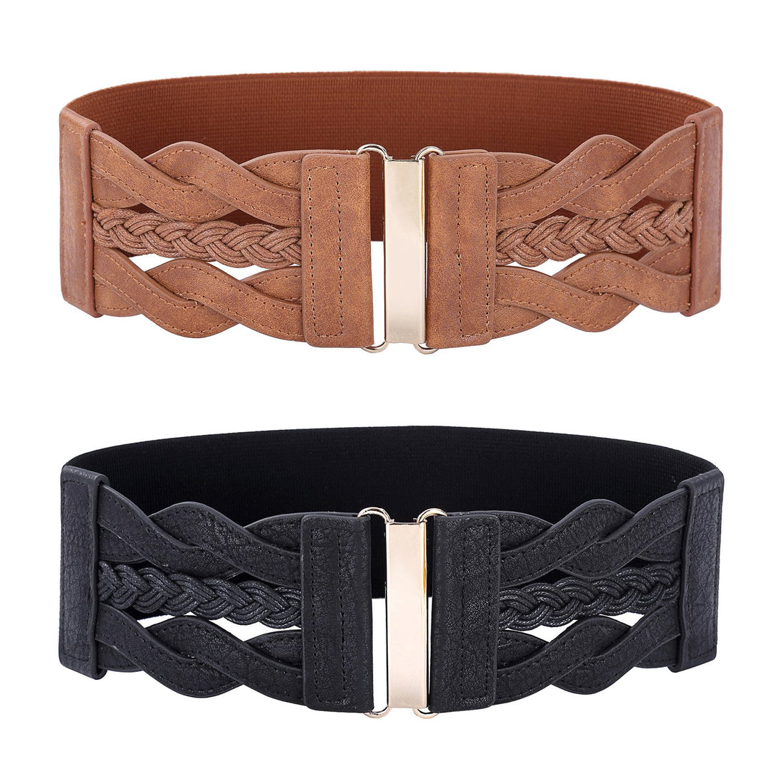 Wide Elastic Waist Belt