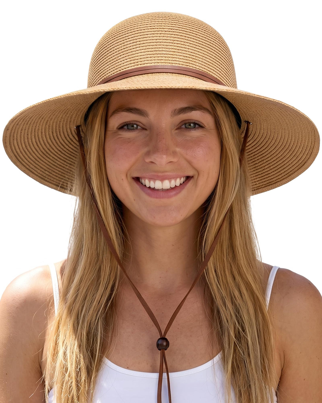Wide-Brim Straw Sun Hat SDK
