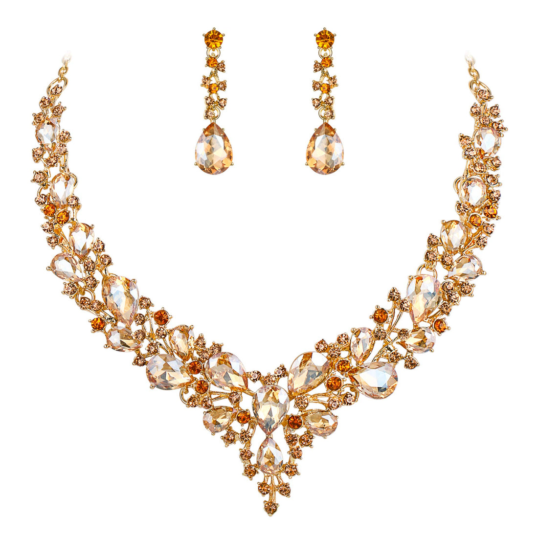 Champagne Statement Necklace Set