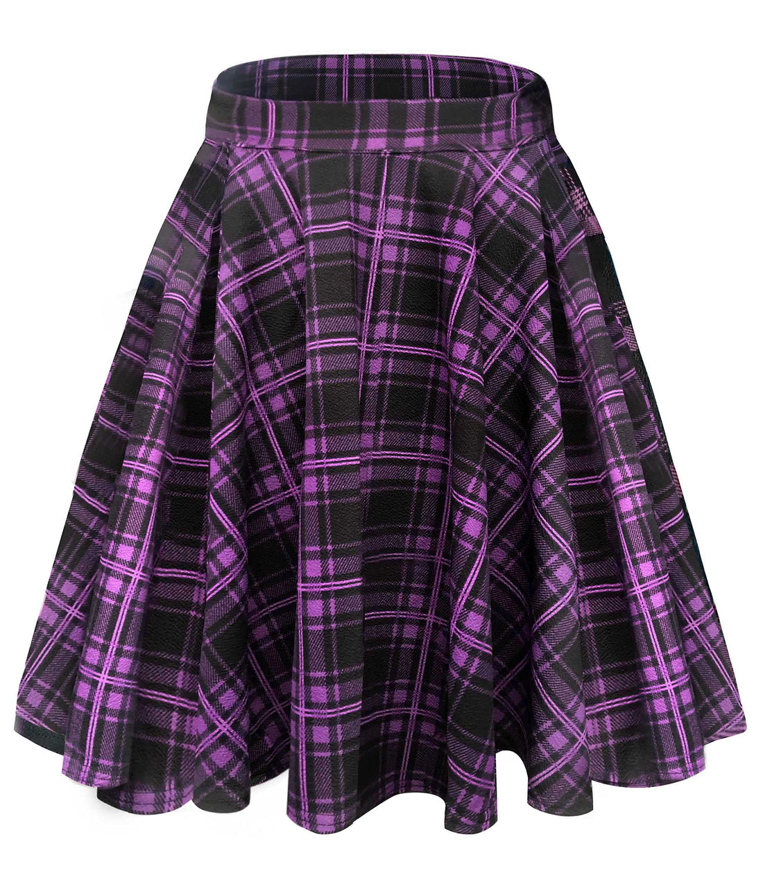 Flared High-Waist Midi Skirt