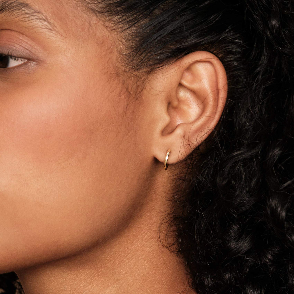 18K Gold Vermeil Huggie Earrings