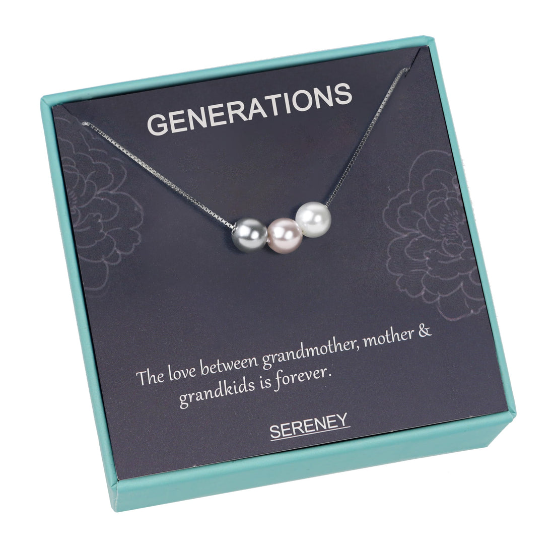 Sterling Silver Three Generations Necklace