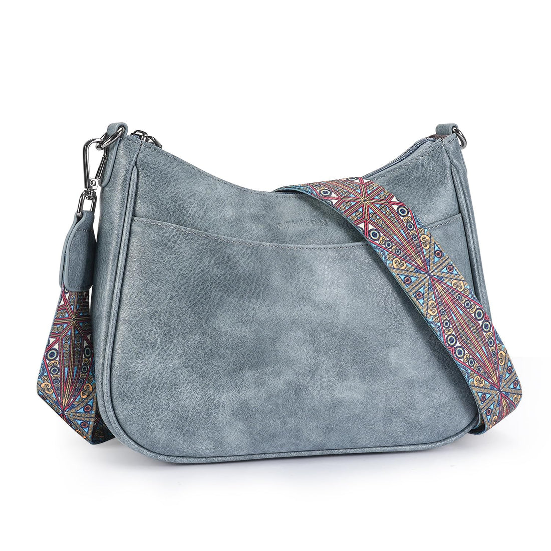 Faux Leather Crossbody Bag