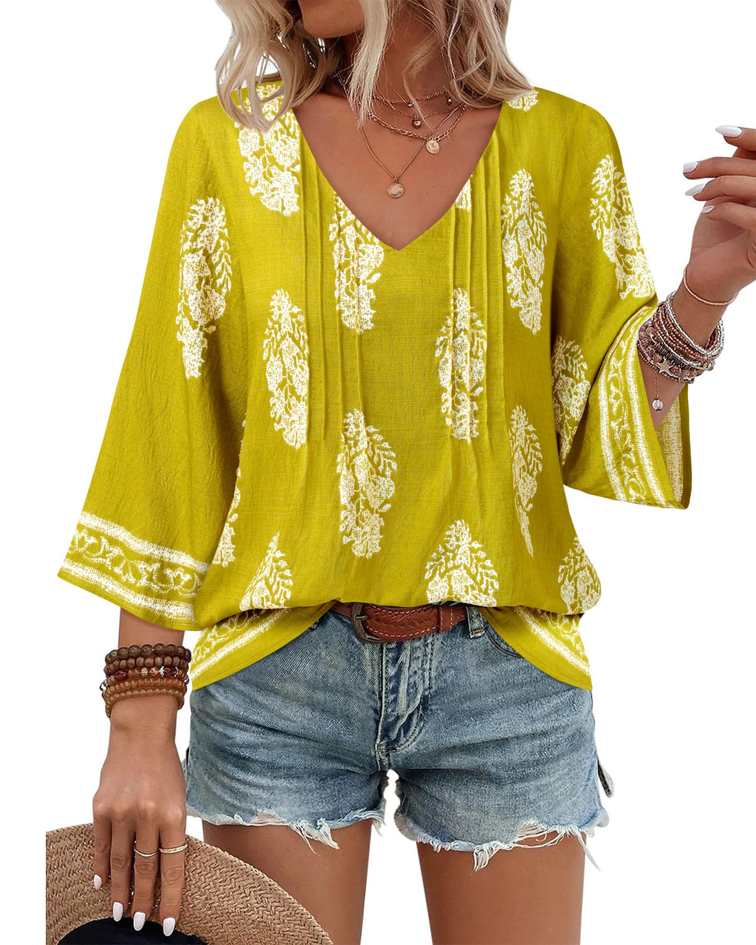 Boho Linen Peasant Tunic