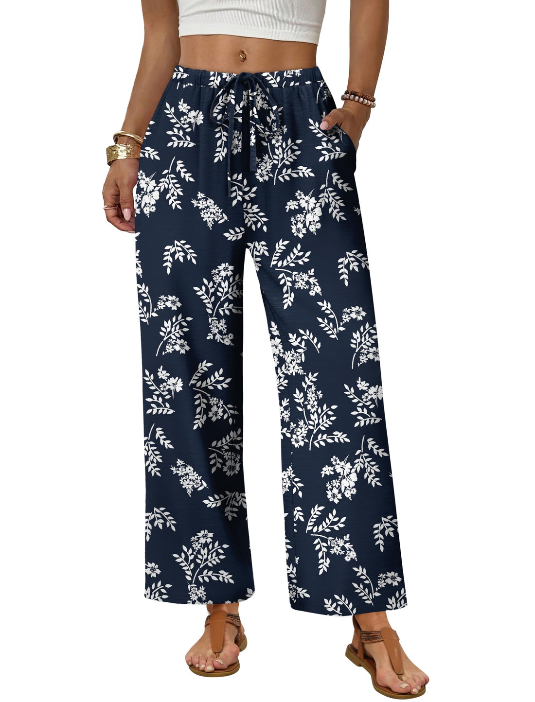 Palazzo Drawstring Trousers