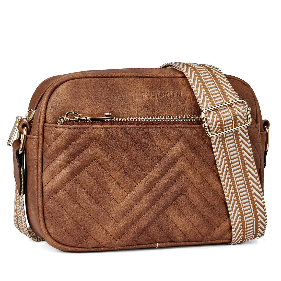 Quilted Vegan Leather Crossbody