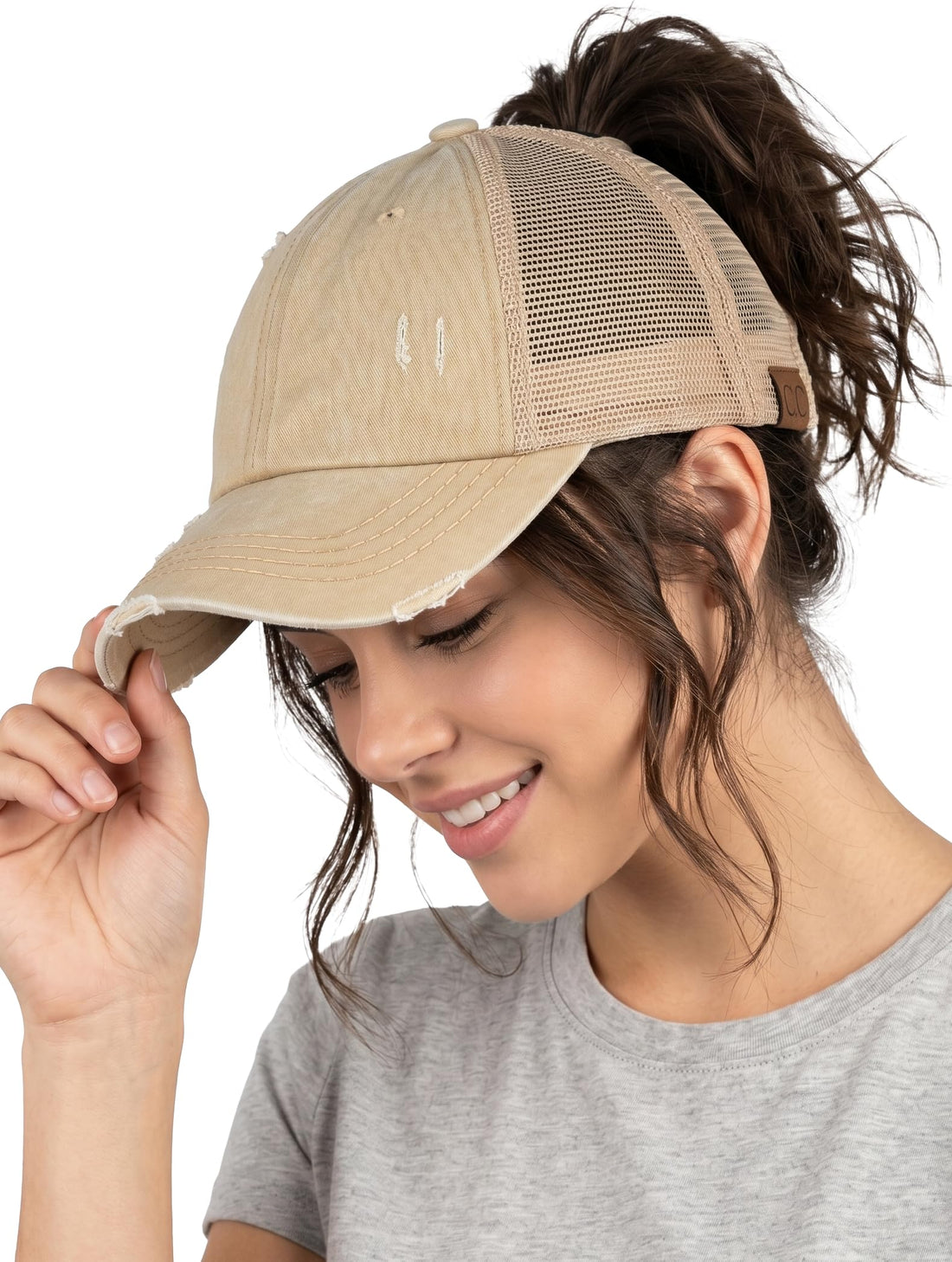 Criss Cross Ponytail Cap