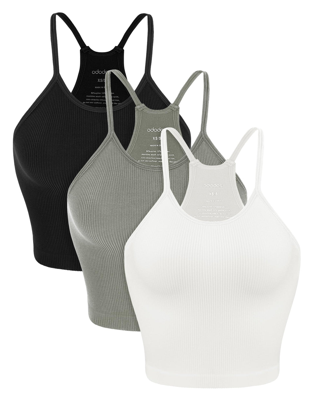 Seamless Rib-Knit Crop Cami