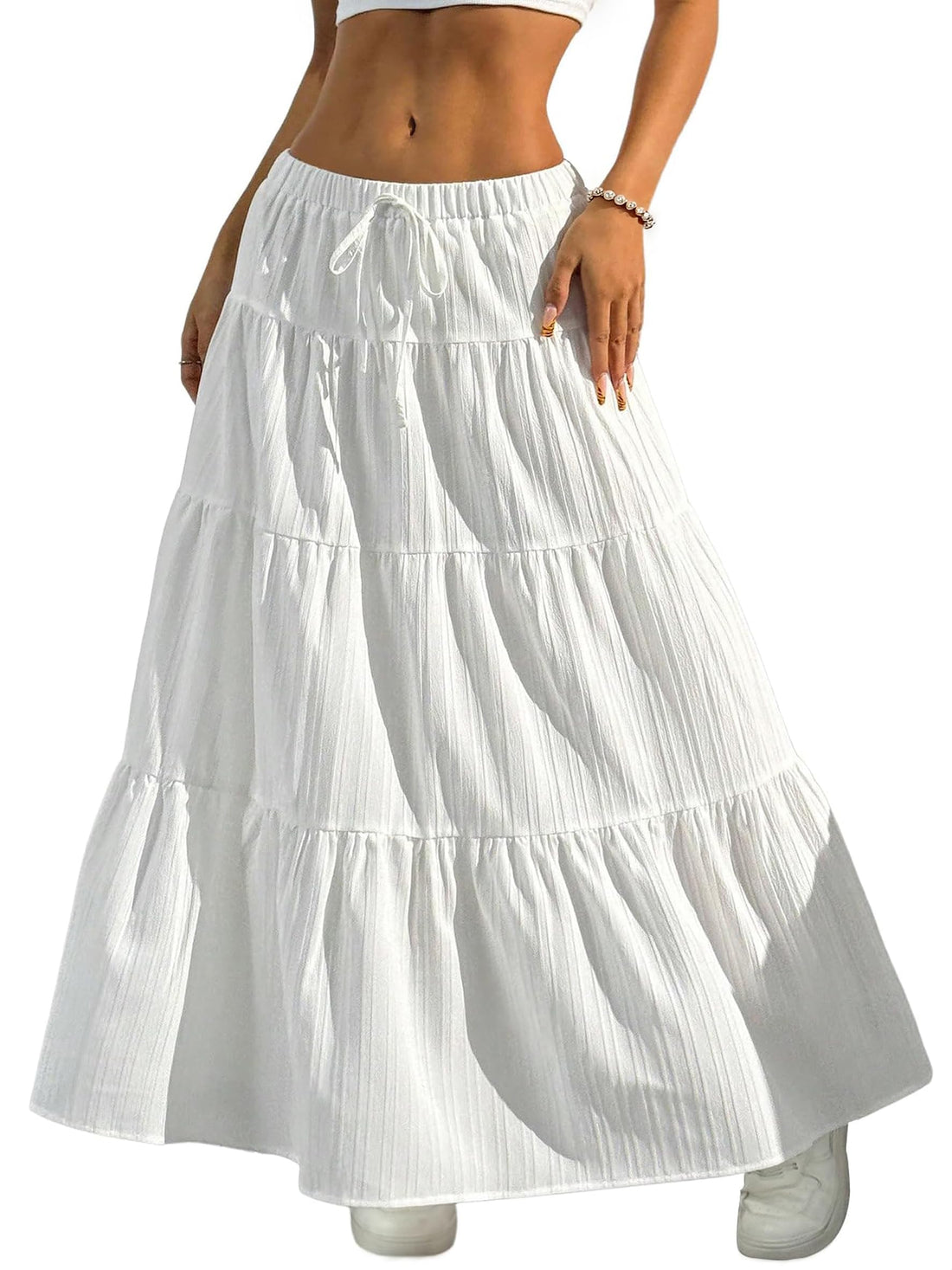 Flowy A-Line Maxi Skirt