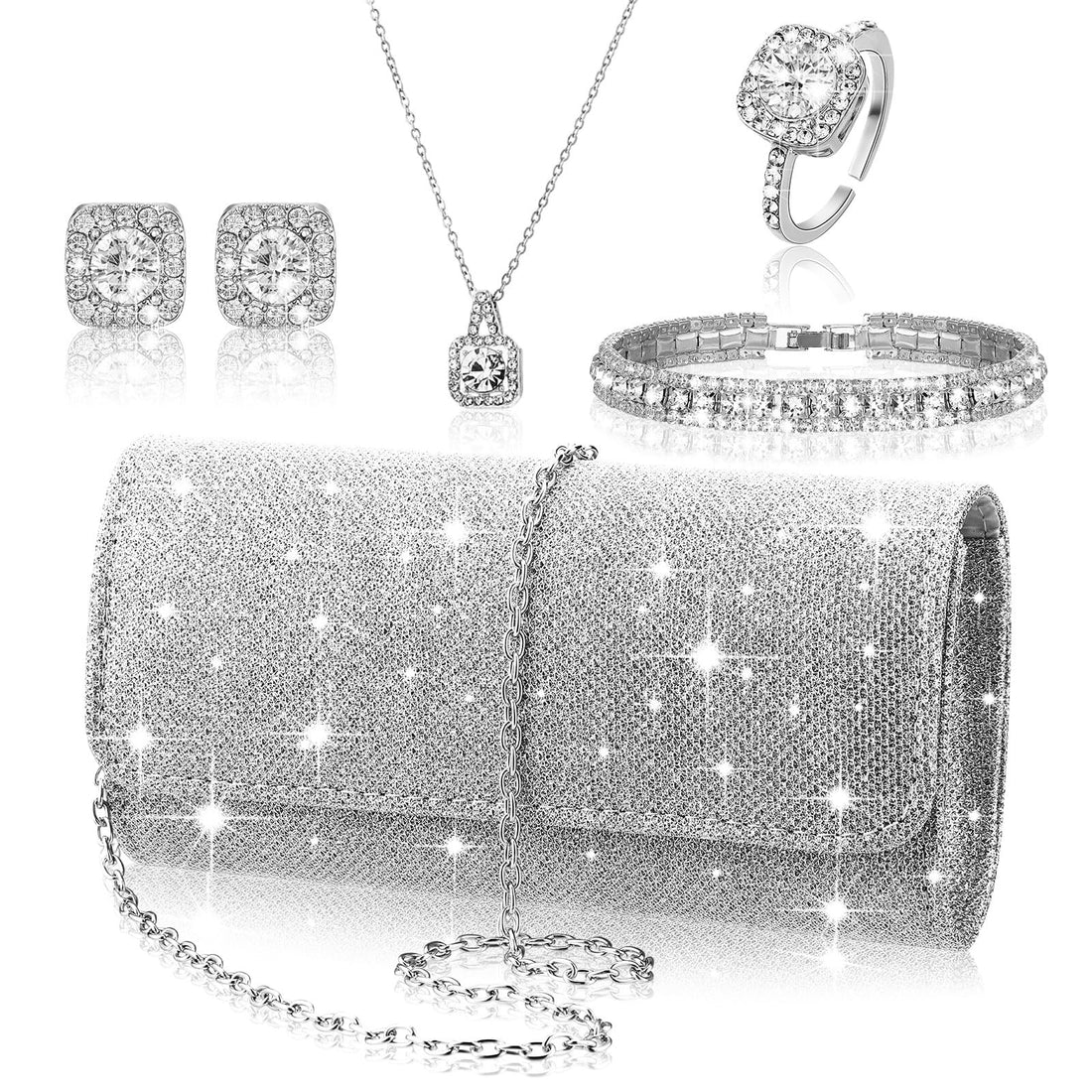 Rhinestone Bridal Set (Set of 5)