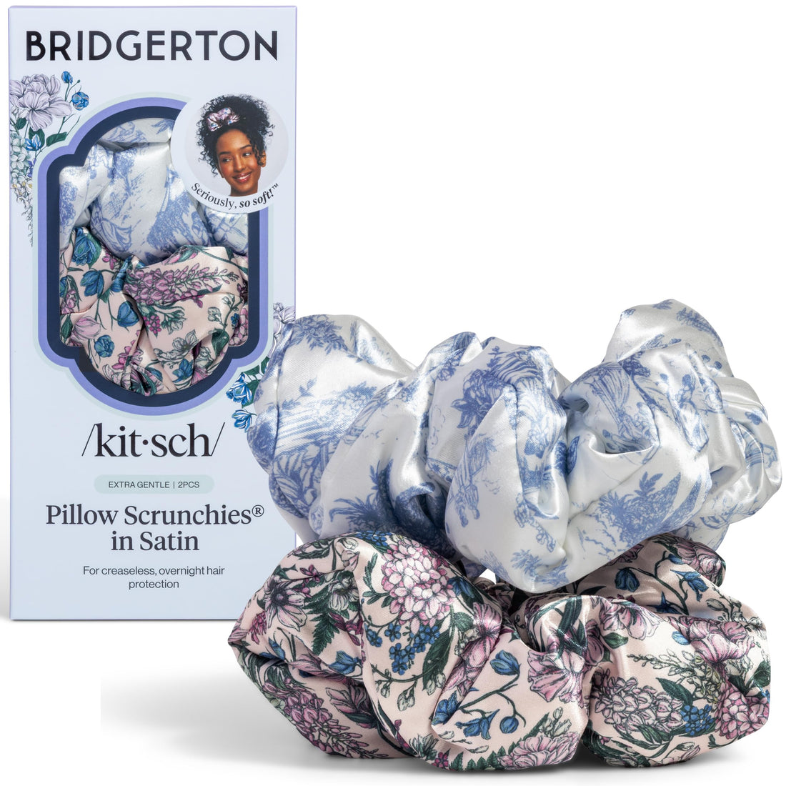 Soft Satin Scrunchies (Set of 2)