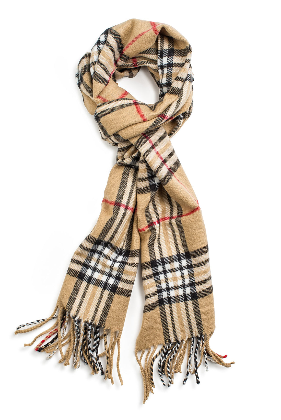 Cashmere Feel Plaid Scarf