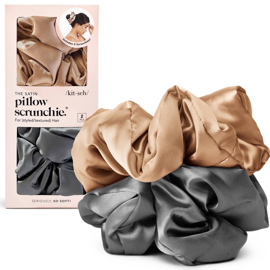 Satin Scrunchies (Set of 2)